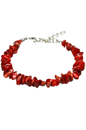 Sertifikalı Burç Bilekliği Doğal Taş Mercan Taşı