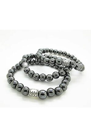 Doğal Taş Orijinal Hematit Taşı Bileklik