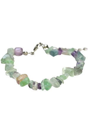 Sertifikalı Florit Taşı Doğal Taş Bileklik