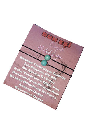 Ruh Eşi Turkuaz Taşı Sevgili Bilekliği