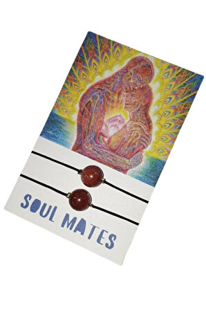 Ruh Eşi Yıldız Doğal Taşlı İp Bileklik