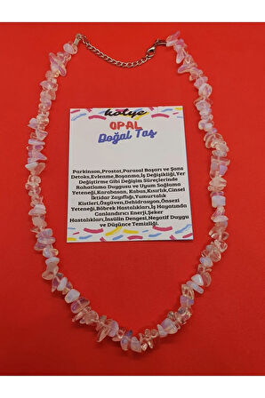 Sertifikalı Opal Taşı Doğal Taş Kolye