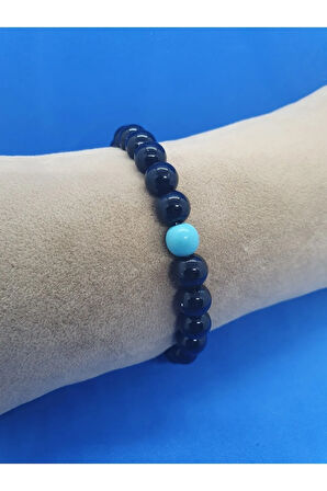 Hematit Oniks Sedef Turkuaz Taşı Tasarım Bileklik