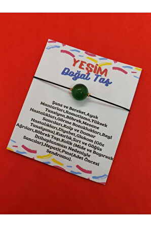 Yeşim Taşı Bileklik 10mm Doğal Taş