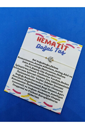 Sertifikalı Hematit Taşı Doğal Taş Bileklik