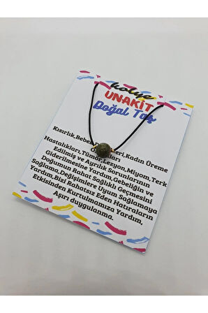 Unakit Taşı Kolye Ayarlanabilir  Doğal Taş Çok Fonksiyonlu Kolye