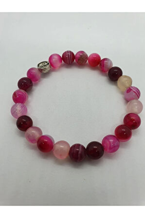 Doğal Akik Taşı Bileklik 8 mm