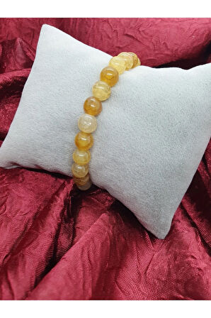 Doğal Akik Taşı Bileklik 8 mm