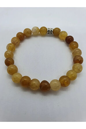 Doğal Akik Taşı Bileklik 8 mm