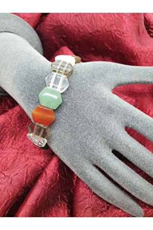 Doğal Çakra Taşı Rolex Bileklik