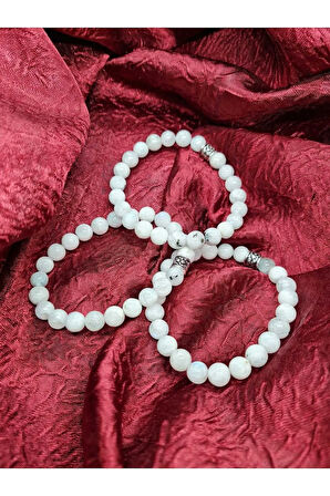 Doğal Aytaşı (zayıflama taşı) Bileklik 8 mm
