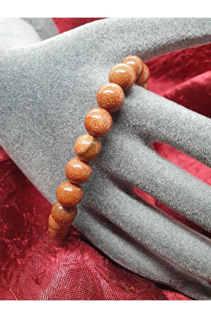 Doğal Yıldız (Kum) Taşı Bileklik 8 mm