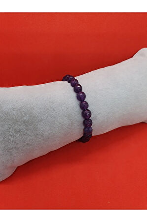 Ametist Doğal Taş Bileklik 8 mm