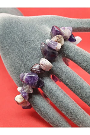 Ametist Doğal Taş Bileklik