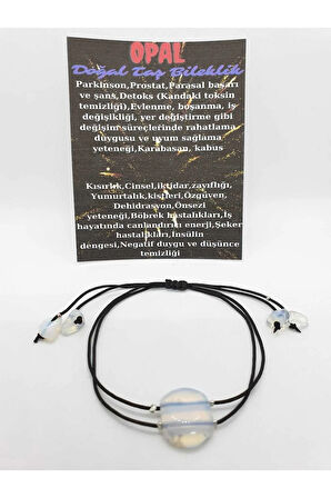 Opal Doğal Taş Tasarım Bileklik