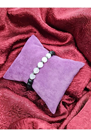 Opal Hematit Oniks Doğal Taş Bileklik 8mm