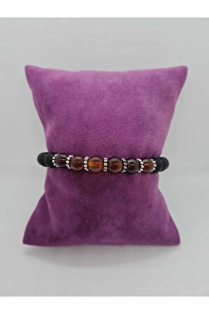 Madagaskar Akik Oniks Doğal Taş Bileklik