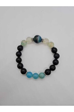 Akik Doğal Taş Bileklik 10-14mm