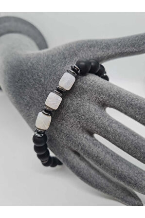 Doğal Taş Küp Akik , Hematit , Oniks