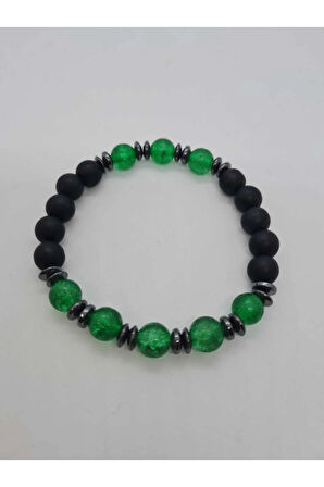 Necef, Hematit, Oniks Doğal Taş Bileklik Tasarım