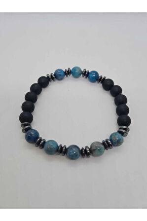 Apatit, Hematit, Oniks Doğal Taş Bileklik