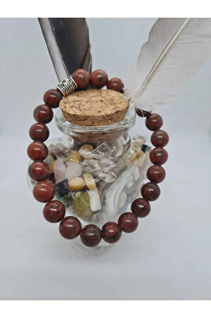 Jasper Doğal Taş Bileklik 8 mm