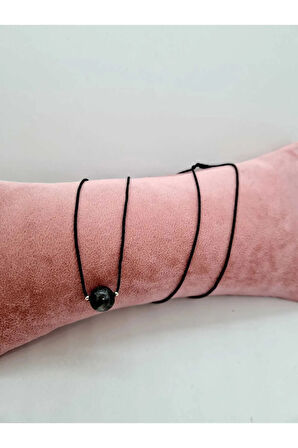 Labradorit Doğal Taş Kolye Ayarlanabilir Orijinal Doğal Taş Çok Fonksiyonlu Kolye 10 MM