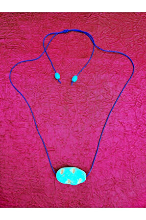 Turkuaz Doğal Taş Kolye