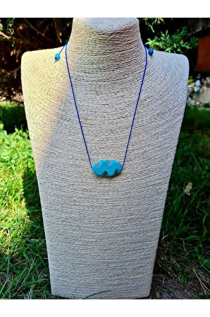 Turkuaz Doğal Taş Kolye