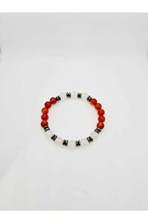 Akik Kedi Gözü Hematit Doğal Taş Bileklik Karanlıkta Işık Saçar