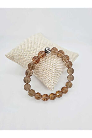 Zultanit (Sultan Taşı) Diyaspor Doğal Taş Renk Değiştiren Bileklik Faset Kesim 10 mm