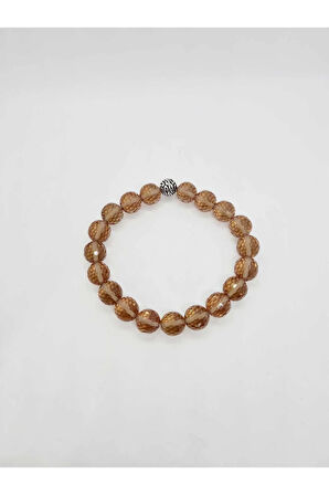 Zultanit (Sultan Taşı) Diyaspor Doğal Taş Renk Değiştiren Bileklik Faset Kesim 10 mm