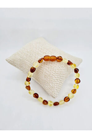 Doğal Yetişkin Kehribar Bileklik  Sertifikalı