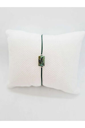 Unisex Sertifikalı Krizopras Doğal Taş Bileklik Aaa Kalite