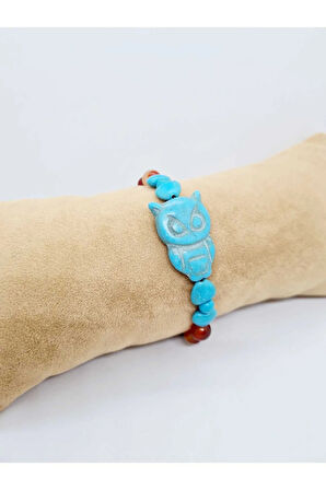 Doğal Taş Sevgi Sadakat Bilekliği (Ametist Hematit Kaplan Gözü Turkuaz Doğaltaş Bileklik)