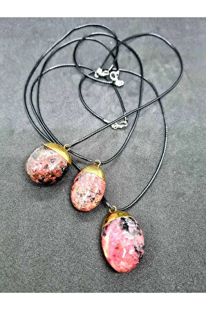 Turmalin Taşı Doğal Taş Kolye