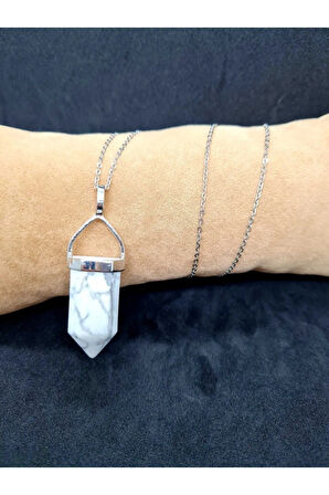 Sertifikalı Havlit Doğal Taş Obelix Kolye