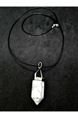 Sertifikalı Havlit Doğal Taş Obelix Kolye