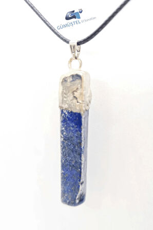 Doğal Taş Lapis Lazuli Kolye Zincir Hediyeli