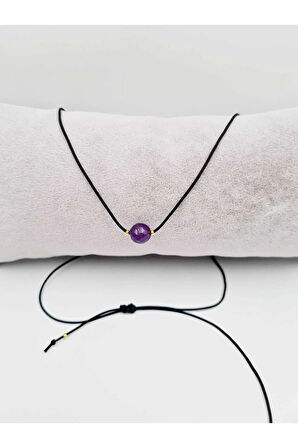 Akrep Burcu Ametist Taşı Doğal Taş Kolye