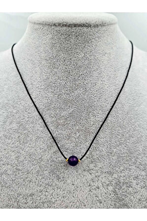 Akrep Burcu Ametist Taşı Doğal Taş Kolye