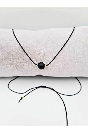 Balık Burcu Oniks Taşı Doğal Taş Kolye