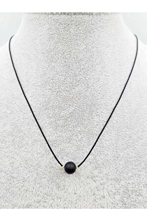 Balık Burcu Oniks Taşı Doğal Taş Kolye