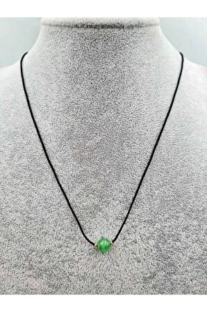 Boğa Burcu Aventurin Taşı Doğal Taş Kolye