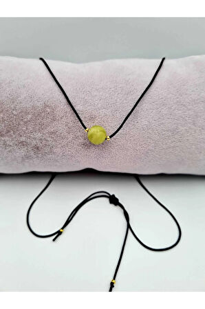 Yengeç Burcu Peridot Taşı Doğal Taş Kolye