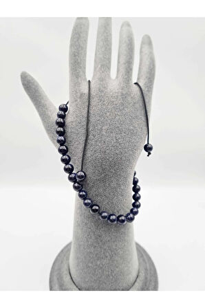 Yıldız Doğal Taş Bileklik Ayarlamalı Kilit Sistemi Her Bileğe Uyumlu