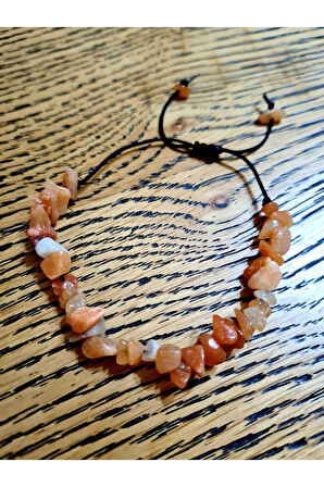 Doğal Kırık Taş Kalsit Taşı Bileklik Asansörlü Kilit Sistemi