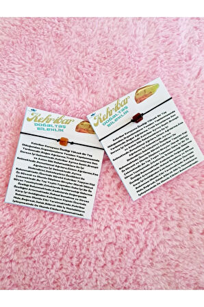 Doğal Kaya Kehribar Bileklik