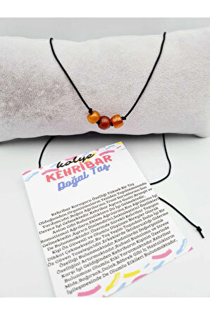 Kehribar Taşı Tasarım Kolye