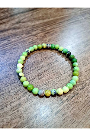Doğal Krizopras Taşı Orijinal Doğal Taş Bileklik